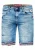 Lichtblauwe gebruikte “NOXON” Bermuda Jeans Shorts