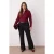 Trendyol Curve Dames Bordeaux Kabelgebreid Lang Regular fit Grote maten Blouses