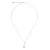Orphelia ‘Nixie’ Dames 925 Sterling Zilveren Ketting met Hanger – Zilver/Roos ZK-7377
