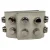 Saint Laurent wikkelarmband met studs in wit leer