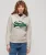 Hoodie met Geborduurd Vintage-logo en Grafische Print Crème
