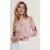 Ted Baker Crew Neck Long Sleeve Jersey Printed Top Pink