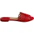 Dior Tattoo Lasercut Slide Sandalen in Rood Leer