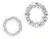 Bonnie Studios Dames Wild Romance Rings, Kleur: Zilverkleurig