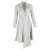 Christian Dior Asymmetrische Midi-Jurk Mantel in Grijze Wol