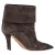 Aquazzura Vouw Enkellaarsjes met Hak in Bruin Suède