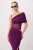 TRENDYOLMİLLA Dames Paars Effen Maxi Mouwloos Recht Avond & Gala Jurk