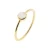 Gouden ring met maansteen voor vrouwen Sloya Gemia