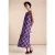 Street One Dames Maxi-jurk met print in Paars