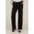 Yest wide leg regular waist broek zwart