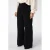 MS Mode flared broek met ceintuur Plus Size – zwart