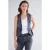 Summum Woman Denim Gilet Cotton Black Denim Black Denim