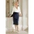 Topvintage exclusive ~ The Lana Lynn pencil rok in navy