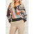 GUESS Scarlett Bat Sleeve Highlow All Over Knitted Sweater Jacq