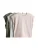 The Set Shirt  grijs gemêleerd / olijfgroen / rosé