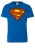 LOGOSHIRT Shirt ‘DC – Superman Logo Clean’  blauw