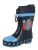 PLAYSHOES Regenlaarzen ‘Die Maus Weltraum’  marine / lichtblauw / oranje / roestrood