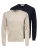 Only & Sons Trui ‘Wyler’  beige gemêleerd / blauw gemêleerd