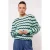 FLURESK gestreepte pullover mintgroen ajour