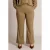 Yest Curve flared broek Plus Size – olijfgroen