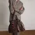 Manfield suede shopper donkerbruin