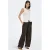 JDY high waist casual broek donkerbruin