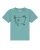 watabout.kids Shirt ‘Le poulet – das Huhn’  turquoise / zwart