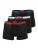 HUGO Boxershorts  blauw / rood / zwart / wit