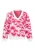 FENIA Trui  fuchsia / wit