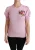 Dolce & Gabbana Roze Bloemige Geborduurde Blouse Wol Top