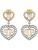 Philipp Plein Oorbellen  goud / zilver / transparant