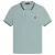 Fred Perry Herenpoloshirt met dubbele kraag (Lichtblauw)