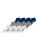 Starter Sokken  navy / grijs / zwart / wit