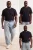 TRENDYOL MAN Heren Zwart Effen 3-pack Kort Regular fit Grote maten T-shirts