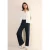 Cecil Dames Wide Legs jersey broek in Blauw