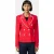 Moschino Pearl Buttons Stretch Cady Jacket Red