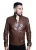 Heren klassiek leren bikerjack-Caracas