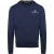 Aquascutum Heren Katoenmix geribbeld kraag Regular Sweatshirt (Marine)