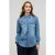 Oltre Stone Washed Denim Shirt Light Blue