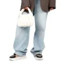 PS Poelman Jana chunky leren sneakers zwart/beige/panter