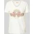 MOS MOSH T-shirt met geribde V-hals, model ‘Nadine’