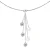 Cascada ketting Crystal Preciosa witte en witte cultuur kralen zilver 925