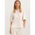 Bugatti Damen Blouse met korte mouwen, gestreept, met overhemdkraag