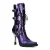 New Rock dames paarse leren gotische hoge hakken laarzen – M-9373-C16