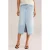 WE Fashion denim kokerrok light blue denim