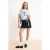 TRENDYOLMİLLA Dames Donkerblauw Effen Kort / Mini Skort Rokken