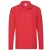 Fruit of the Loom Heren Premium Pique Poloshirt met lange mouwen (Rood)