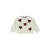 Dirkje rechtvallende sweater met hartjes – wit/rood