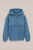 Blue Ridge – Jongens hoodie met structuur – Regular fit – Blauw – Katoen –
