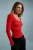 TRENDYOLMİLLA Dames Rood Effen Lang Getailleerd Blouses